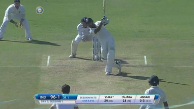 IND vs ENG 2016 - 1st Test, day 3 : Murali Vijay six