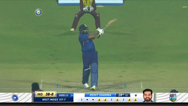 IND vs WI 2022, 1ST T20I: Rohit Sharma Six