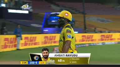 M33: MI vs CSK – Ambati Rayudu Wicket