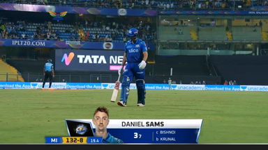 M37: LSG vs MI – Daniel Sams Wicket