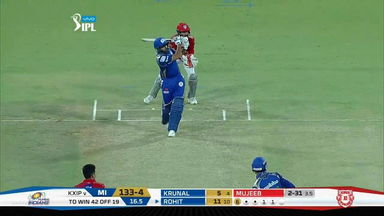 M34: KXIP vs MI – Rohit Sharma Six
