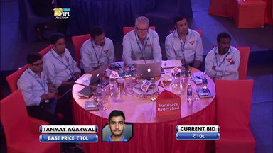 2017 VIVO IPL Player Auction - Sunrisers Hyderabad