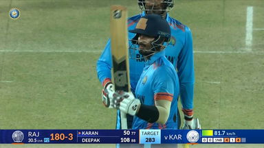 Vijay Hazare Trophy 2023 SF2: Karan Lamba's fantastic support act of 73(112)
