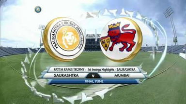 Ranji Trophy 2015-16: Saurashtra vs Mumbai - Saurashtra 1st Innings Highlights