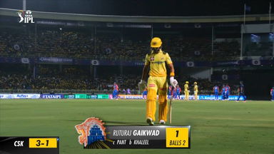 M13: DC vs CSK – Ruturaj Gaikwad Wicket