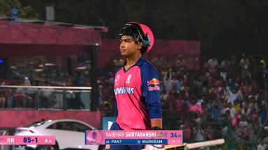 IPL 2025 M36: RR vs LSG - Vaibhav Sooryavanshi Wicket