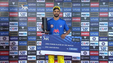 M44: SRH vs CSK  – CRED Power Player of the Match – Ruturaj Gaikwad