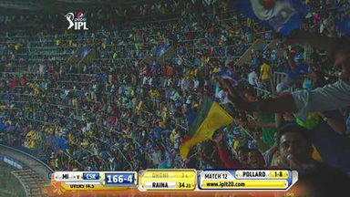 M12: MI vs CSK – MS Dhoni Wicket