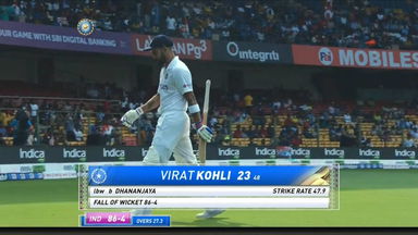 IND vs SL 2022, 2nd Test, Day 1: Virat Kohli Wicket