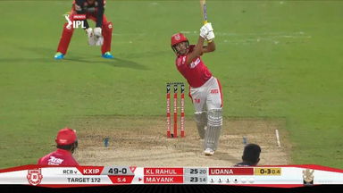 M31: RCB vs KXIP – Mayank Agarwal Six