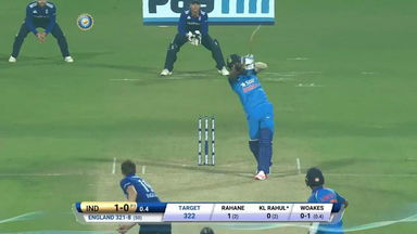 IND vs ENG 2017, 3rd ODI : Lokesh Rahul Six