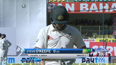 IND vs AUS 2017 - 4th Test day 3: Steve O'Keefe Wicket