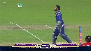 M5: KKR vs MI – Colin Munro Wicket