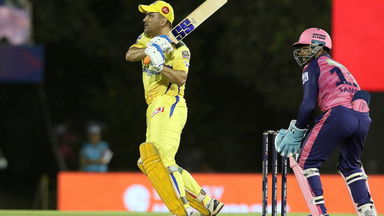 BOOM: MS Dhoni sends one soaring into the stands