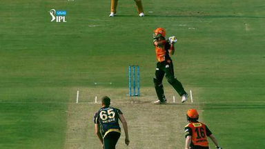 M8: SRH vs KKR – Naman Ojha Six