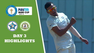 Irani Cup 2018-19: ROI vs Vidarbha - Day 3 Highlights