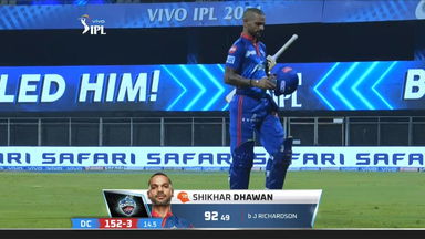 M11: DC vs PBKS   –  Shikhar Dhawan Wicket