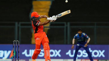 BOOM: Priyam Garg sends one onto top tier