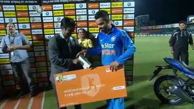 4TH ODI: IND vs WI  –   Man Of The Match – Virat Kohli
