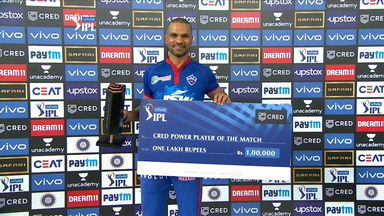M50: DC vs CSK  – CRED Power Player of the Match – Shikhar Dhawan