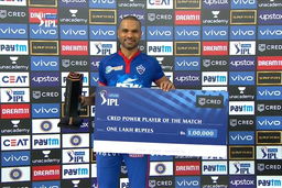 M50: DC vs CSK  – CRED Power Player of the Match – Shikhar Dhawan