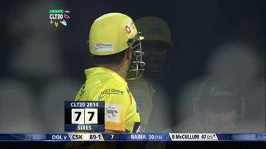 M8: DOL vs CSK –  Suresh Raina Six