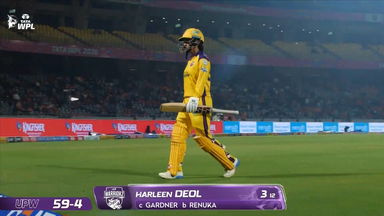 Wicket: Match 14, Gujarat Giants vs UP Warriorz, WPL 2026: Harleen Deol Wicket