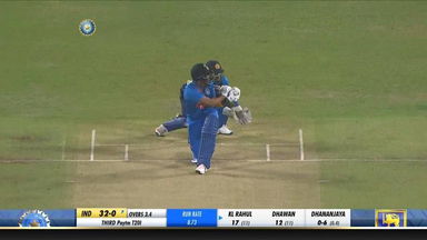 IND vs SL 2020, 3rd T20I: KL Rahul Six