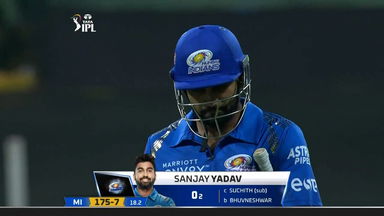 M65: MI vs SRH – Sanjay Yadav Wicket