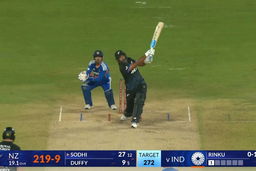 IND vs NZ 2026, 5th T20I: Ish Sodhi Six