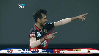 M19: RCB vs DD – Fall of Wickets