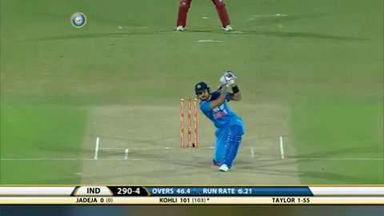 4TH ODI: IND vs WI – Virat Kohli Six