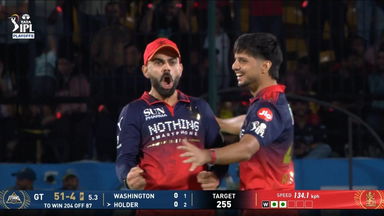 IPL 2026 Q1: RCB vs GT - Fall of Wickets