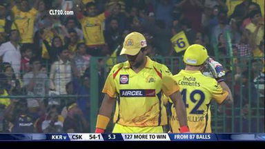 M23: KKR vs CSK –  Suresh Raina Six