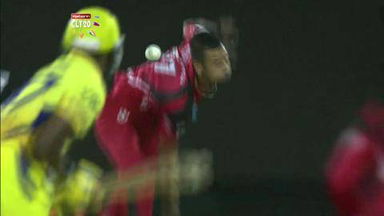 M20: CSK vs T&T –  Dwayne Bravo c Ramdin b Emrit