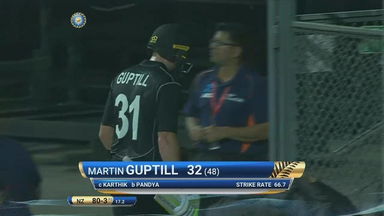 IND vs NZ 2017, 1st ODI: Martin Guptill Wicket