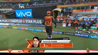 M39: SRH vs RCB – Rashid Khan Wicket