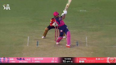 IPL 2025 M59: RR vs PBKS - Dhruv Jurel Six