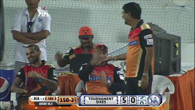 M46: SRH vs RCB – Naman Ojha Six