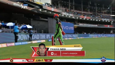 M20: RCB vs DC –  Pawan Negi Wicket
