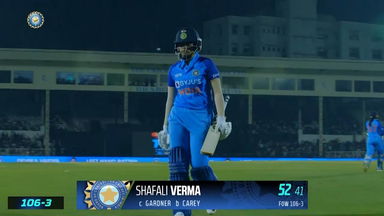 IND-W vs AUS-W 2022, 3RD T20I: Shafali Verma Wicket