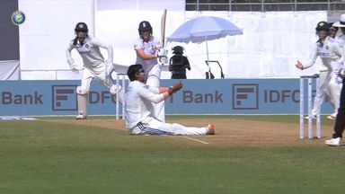 Super Grab: Deepti Sharma's brilliant caught and bowled