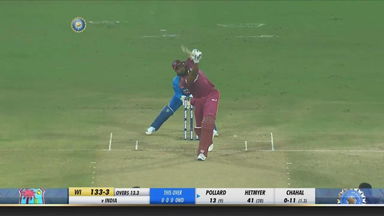 IND vs WI 2019, 1st T20I: Kieron Pollard Six