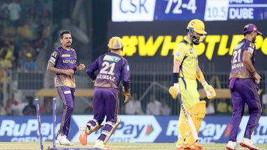 Sounds of timber: Narine castles Rayudu, Moeen in same over