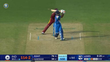 IND vs WI 2026, 3rd ODI: Ruturaj Gaikwad Six