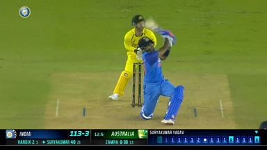 IND vs AUS 2022, 1ST T20I: Suryakumar Yadav Six