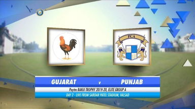 Ranji Trophy 2019-20: Gujarat vs Punjab - Day 2 Highlights