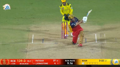 IPL 2025 M08: CSK vs RCB - Liam Livingstone Six
