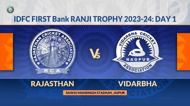 Ranji Trophy 2023/24, Rajasthan vs Vidarbha Day 1: Match Highlights