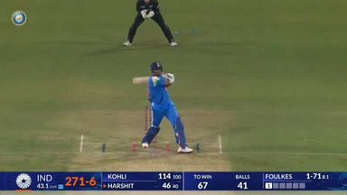 IND vs NZ 2026, 3rd ODI: Harshit Rana Six